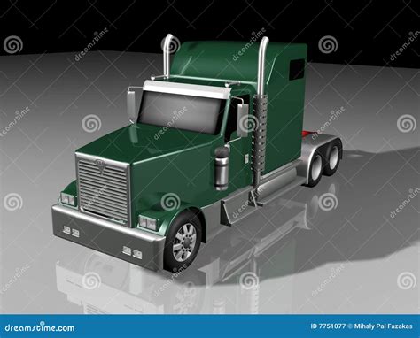 classic truck kenworth   gray stock photo cartoondealercom