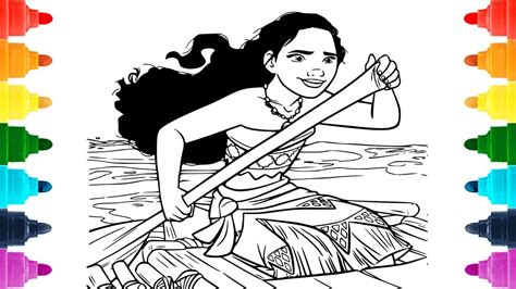 moana coloring pages p disney princess coloring book youtube