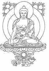 Boeddha Buddhist Buddhism Pentagram Printable Thangka Tekenen Boeddhistische Monniken Rozenkruis Gerelateerd sketch template