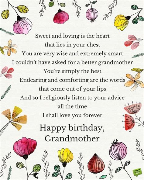 pin   info  birthday cards poem  grandma birthday happy