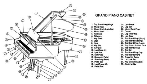 labelled diagram   grand piano