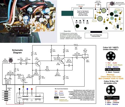 pin cb mic wiring diagram cadicians blog
