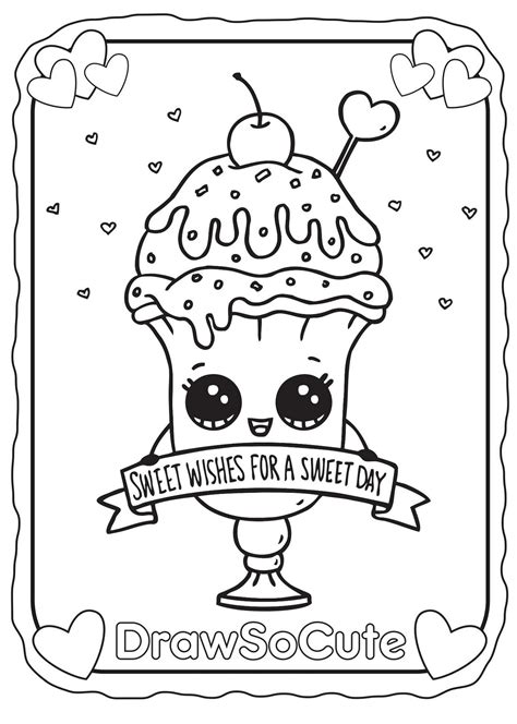 cute food coloring pages  worksheets
