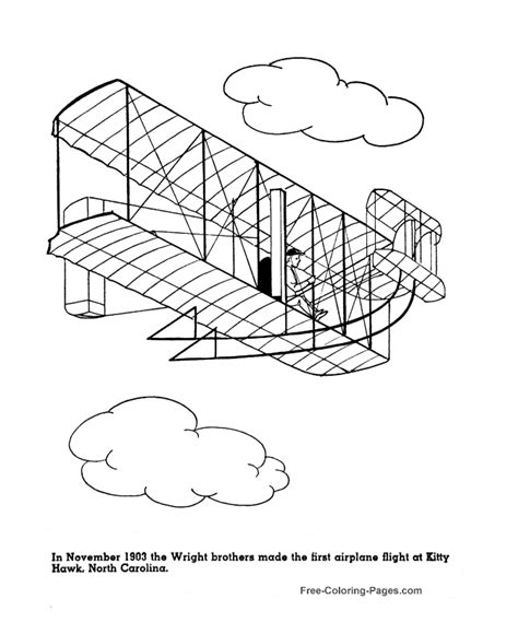 print airplanes coloring pages