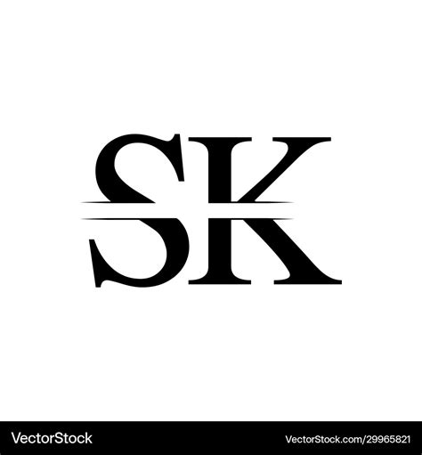 sk logo design letter  image stock vector cdr file  vrogue