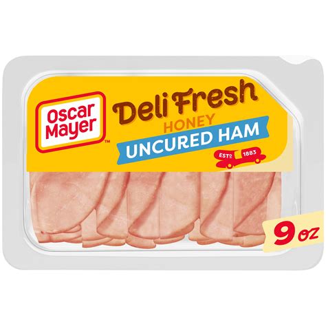 oscar mayer deli fresh honey uncured sliced ham deli lunch meat  oz package walmartcom