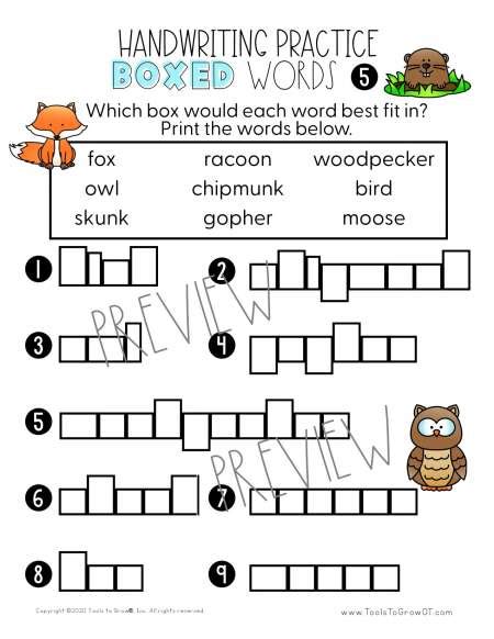 size handwriting therapy resources tools  grow