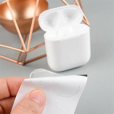 apple airpods case box sticker dust proof mm  airpod magnet absorption protect