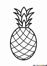 Pineapple Ananas Onlycoloringpages sketch template