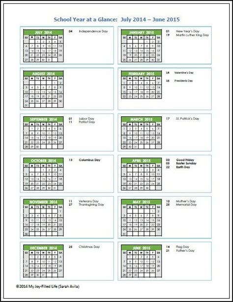 search results   year   glance printable calendar