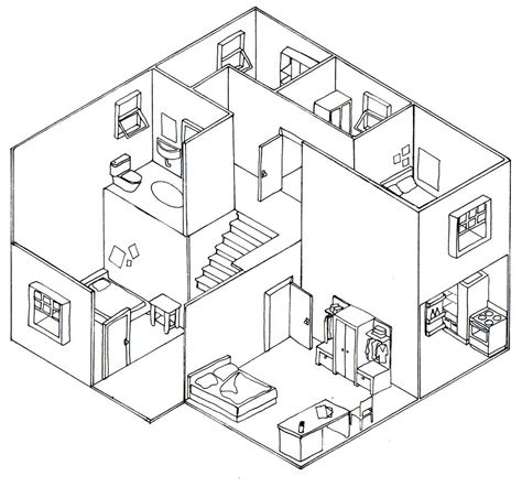 axonometric angles google search  house drawing drawing house plans drawing grid building