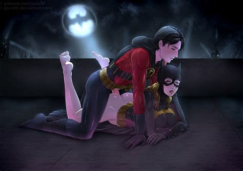 tim drake red robin and stephanie brown batgirl by isaii hentai foundry