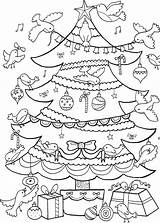 Weihnachtsbaum Ausmalbilder Tiere sketch template