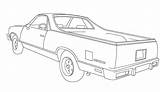 Camino El Coloring Drawing Drawings Sketch Pages Chevrolet Elcamino Sketches Paint Template Steph Cars Central Sketchite sketch template