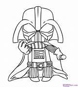 Vader Darth Coloring Ausmalbild Chibi Coloringhome Malvorlagen Facil Kostenlos Specials sketch template