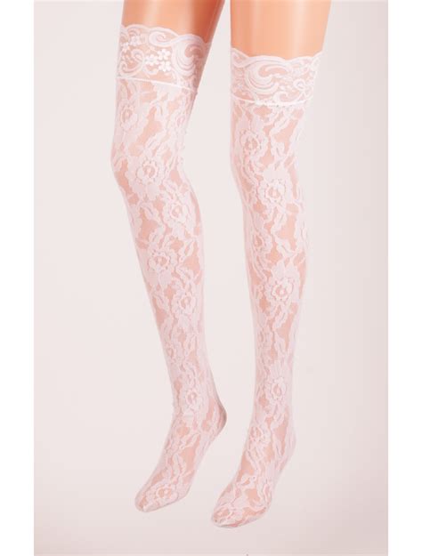 leg avenue rose lace stockings with lace tops