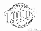 Twins Minnesota Logo Stencil Coloring Mlb Pages Kids Pumpkin Search Again Bar Case Looking Don Use Print Find Sports sketch template