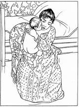 Mary Cassatt Maternal Impressionist sketch template