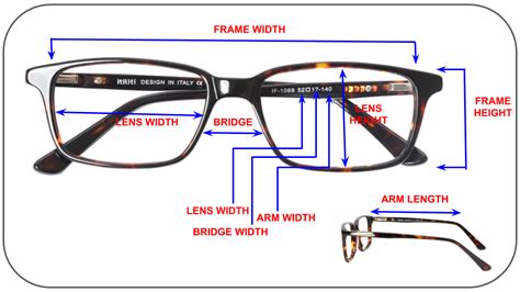 eyeglass frame measurement