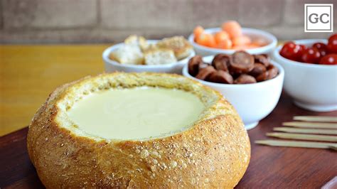 fondue de queijo  pao
