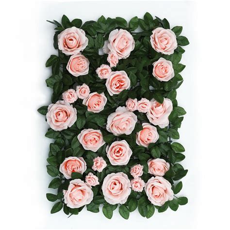 sq ft silk rose flower wall panels home accent backdrop wall decor ehomemart