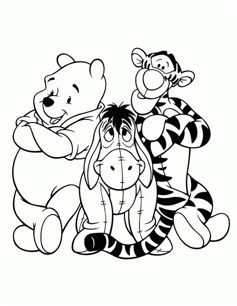 tigger  pooh coloring page coloring home