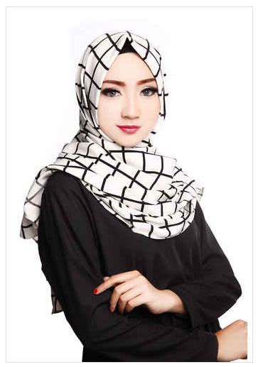 style hijab modern pashmina motif