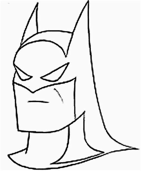 batman head coloring page coloring book