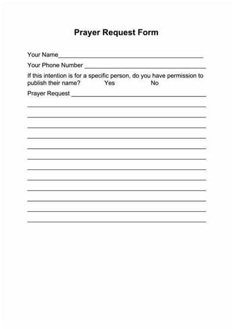 prayer request form template unique top prayer request form templates