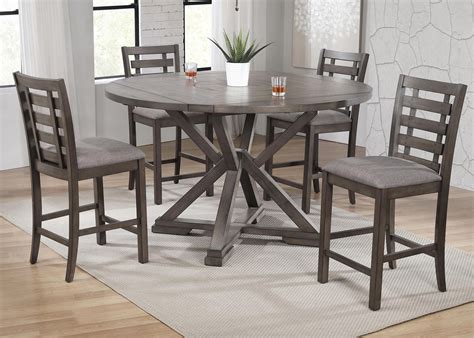 winners  stratford  piece counter height dining table set fashion furniture pub table