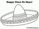 Mayo Cinco Coloring Sombrero Hat Mexican Printable Pages Drawing Template Print Mexico Maracas Getdrawings Care Drawings Templates Flag Popular Comments sketch template