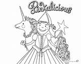 Pinkalicious Coloring Pages Unicorn Printable Flower Kids Bettercoloring sketch template