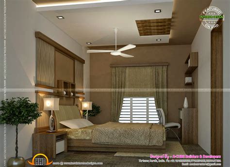 bedroom  living interior designs keralahousedesigns