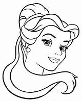 Coloring Pages Princess Disney Belle Face Fall Bela Printable Ariel Da Fera Desenho Beast Drawing Jasmine Beauty Branco Preto Para sketch template