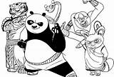 Panda Fu Disegni Coloring Personaggi sketch template