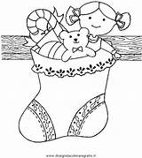 Befana Calza Natale Disegno Calze Bottes Colorare Coloriages Colorier sketch template