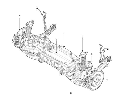 kia sportage components  components location rear suspension system