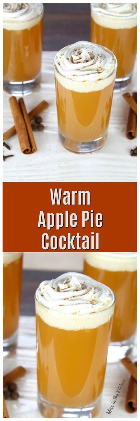 Warm Apple Pie Cocktail Recipe ~ Perfect For Fall Parties And Holiday