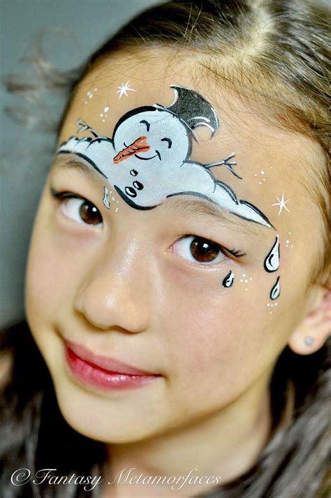 snowman face paint