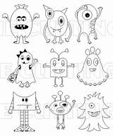 Monstertjes Draw Kleurplaten Malen Basteln Schattige Monstruos Tegninger Kleurplaat Thecuttingcafe Tekeningen Uitprinten Wuppi Kunstunterricht Monstruo Niños Doodles Nemme Lernen Niedliche sketch template