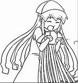 Coloring Squid Girl Wecoloringpage sketch template