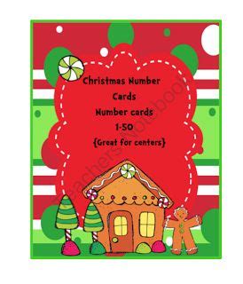christmas number cards   preschool christmas preschool printables