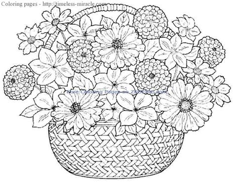 coloring pages  girls flowers timeless miraclecom