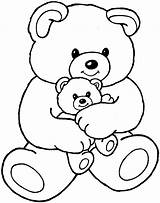 Bear Coloring Pages Teddy Bears Colouring Printable Color Kids Book Sheet Print Cute Baby Printables Activity Animals Toddlers Daddy sketch template