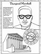 Coloring History Month Pages Thurgood Marshall Kids Parks Rosa sketch template