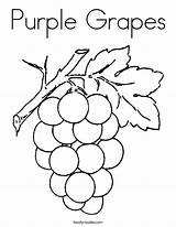 Coloring Purple Grapes Twisty Noodle Pages Things Preschool Printable sketch template