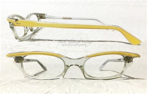 50 S Eccentric French Slim Cat Eye Glasses By Backthennishvintage Cat