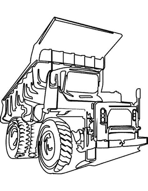drawing truck  transportation printable coloring pages