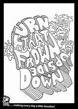 Colouring Upside Down Frown Turn Pages sketch template