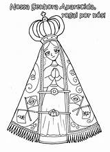 Aparecida Senhora Virgen Pintar Onlinecursosgratuitos Nuestra Mae Señora Outubro Ouvrir Dibujosparacatequesis Consolation Marcador sketch template